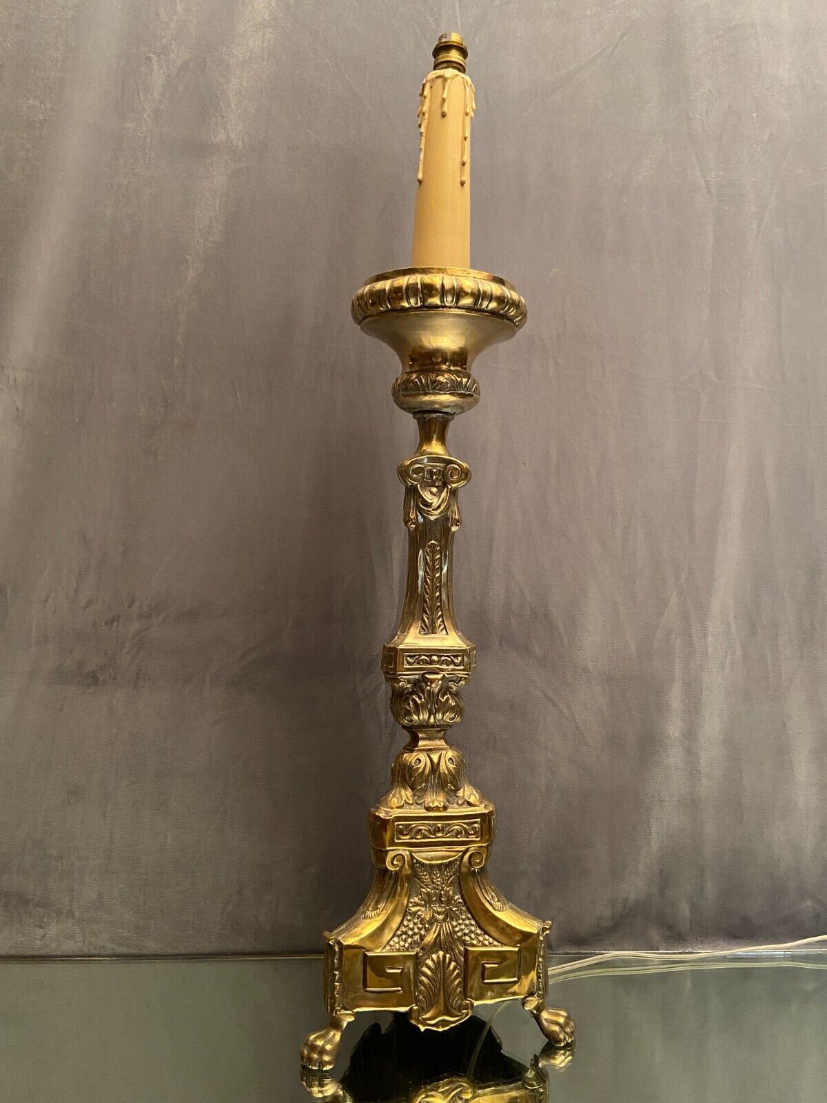 Period picnic Regency brass mounted with electricity