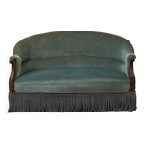 Green velvet toad sofa