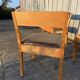 6 chaises bois et skaï