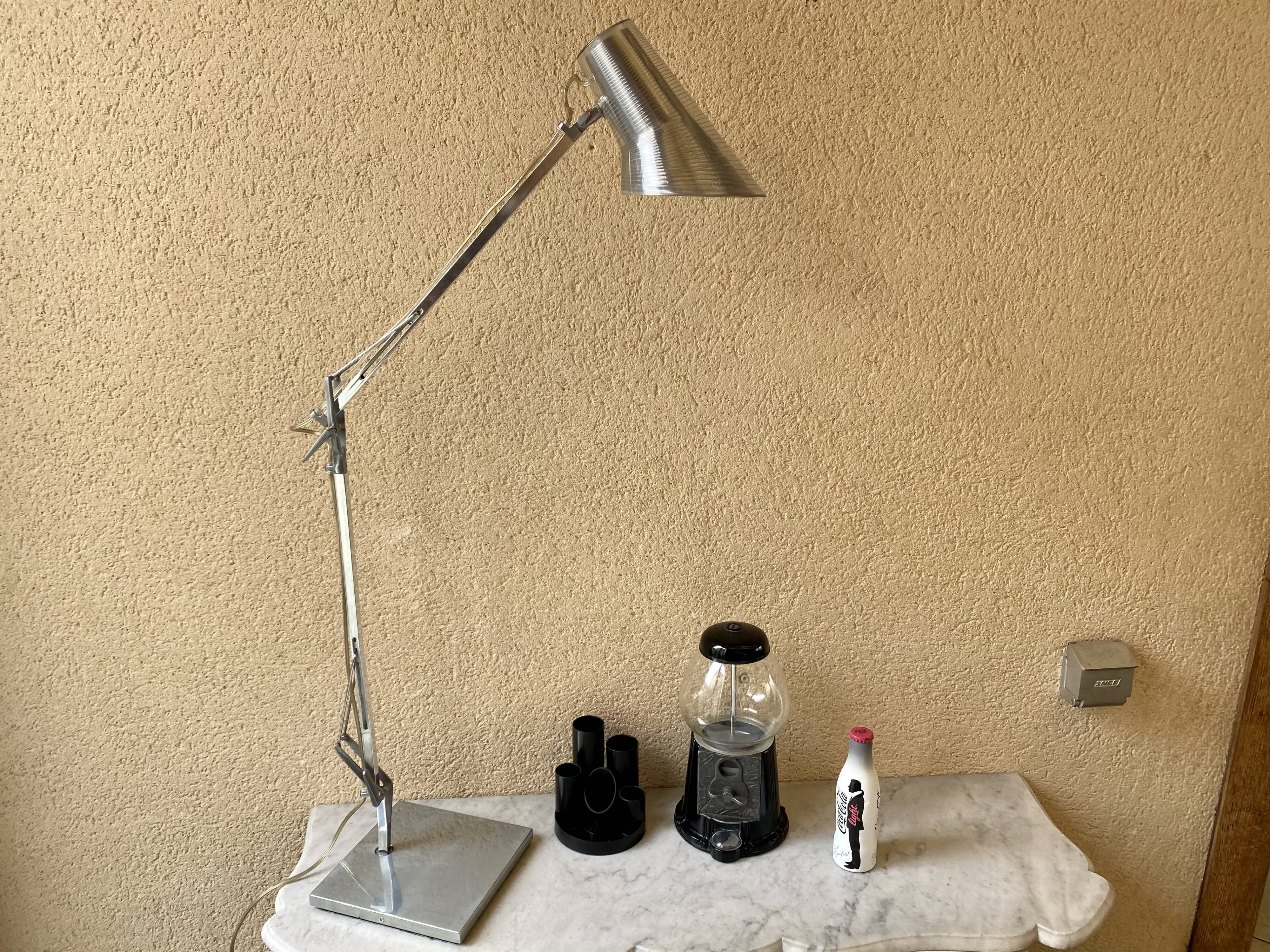 Kelvin T Flos design Antonio Citterio chrome aluminium desk lamp