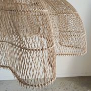 Huge rattan suspension in the shape of a corolla H:1m; D: 1m50