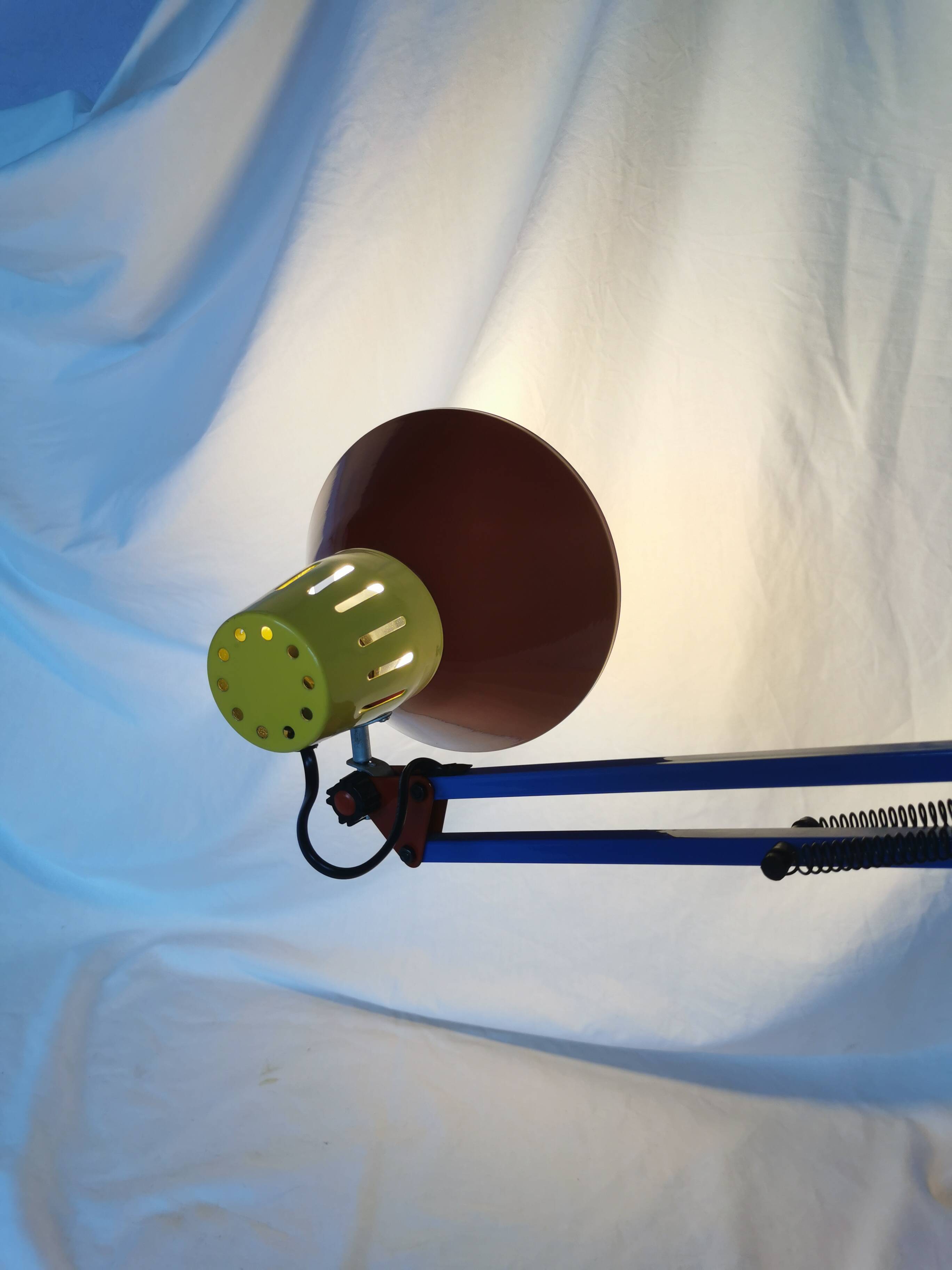 Architect lamp, articulated, multicolor, postmodern, 1980