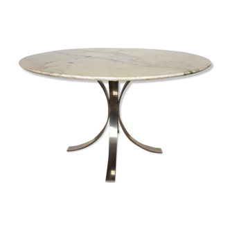 Marble and steel table