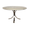 Marble and steel table