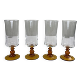 Verre à pied ambré 