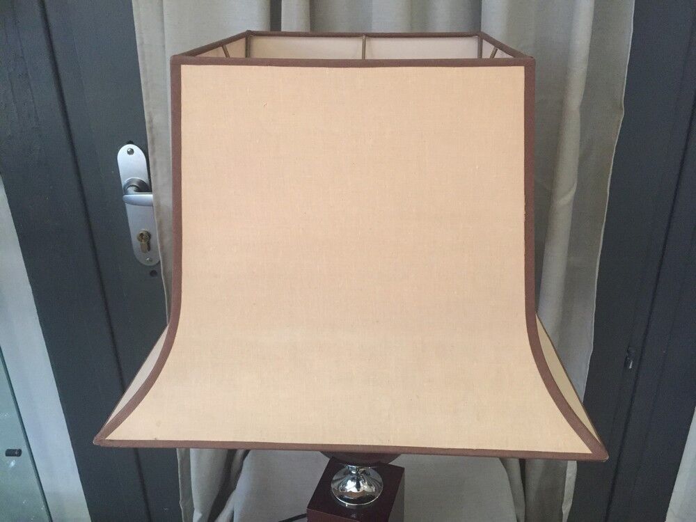 Lacquered table lamp Philippe Barbier years 1970