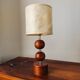 Lampe scandinave en bois 1960