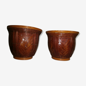 Pair of cache pots