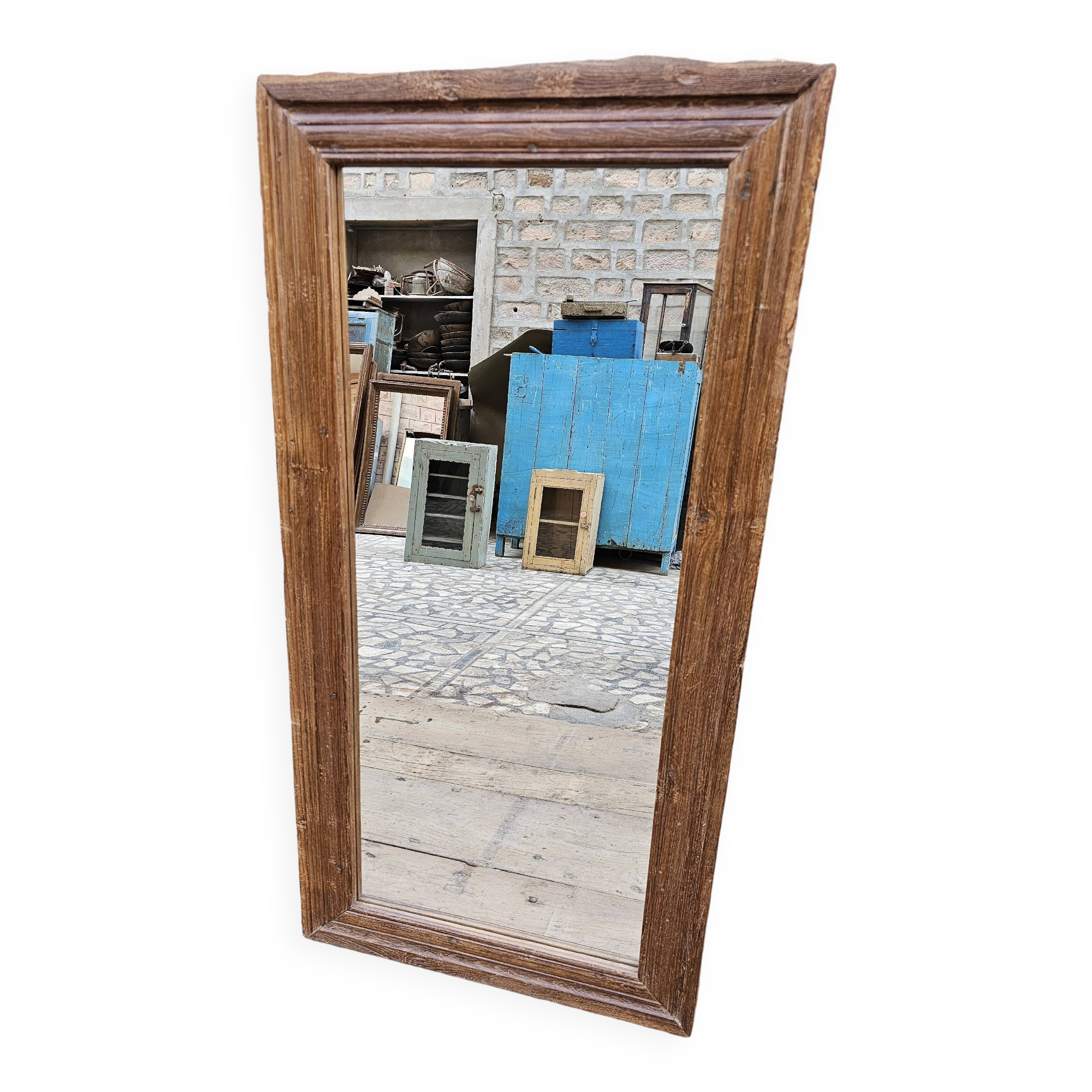 Teak mirror from Burma