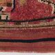 Tapis de couloir tribal turc rouge crème 88x311 cm SK 18885