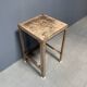 Industrial vintage iron side table