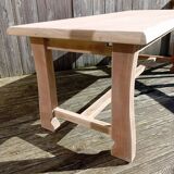 Table de ferme bois brut