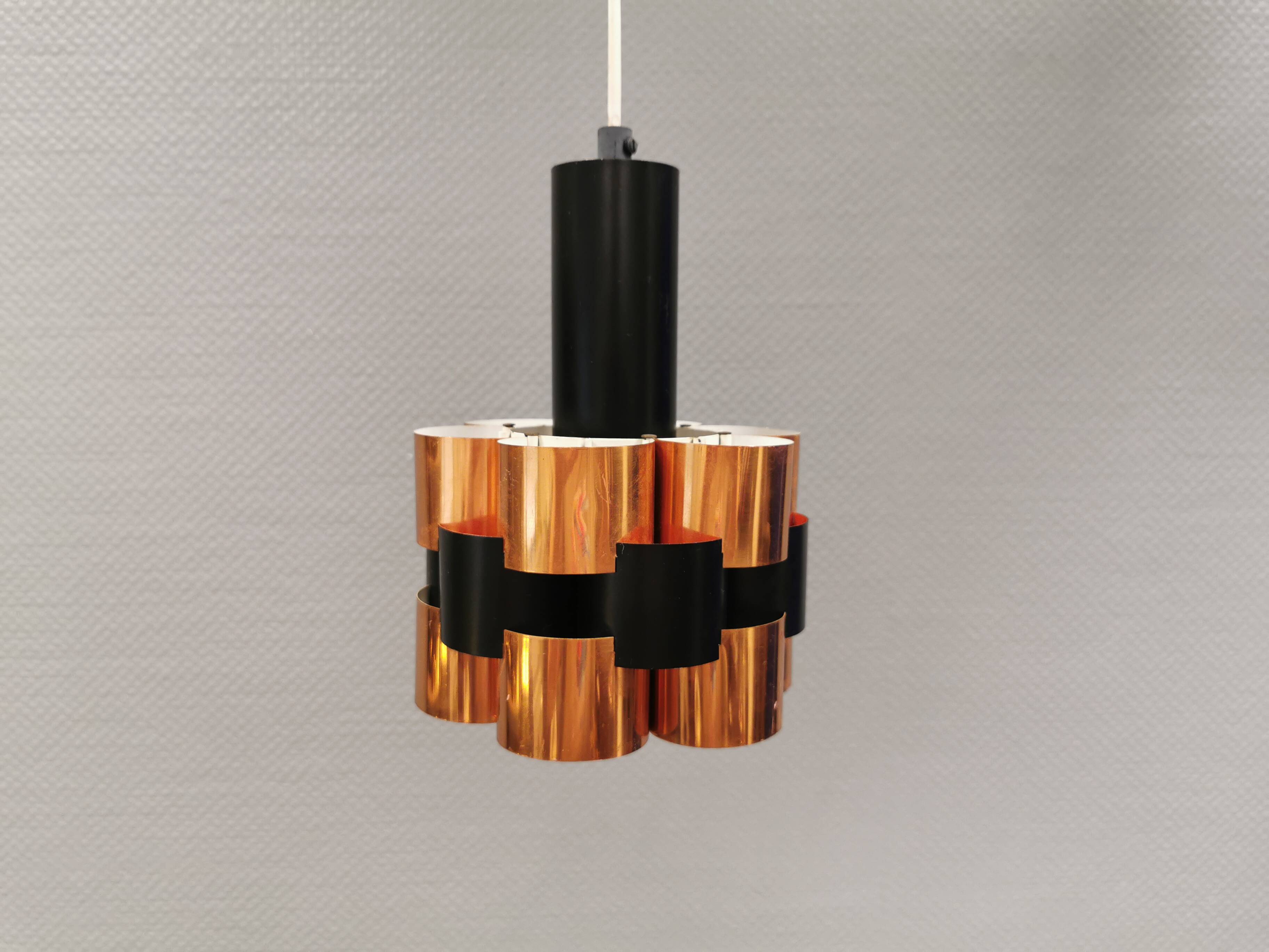 A pendant lamp, designed by Danish Werner Schou 1960-70s.