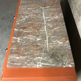 Chest of drawers time Art Deco ochre / renovated orange