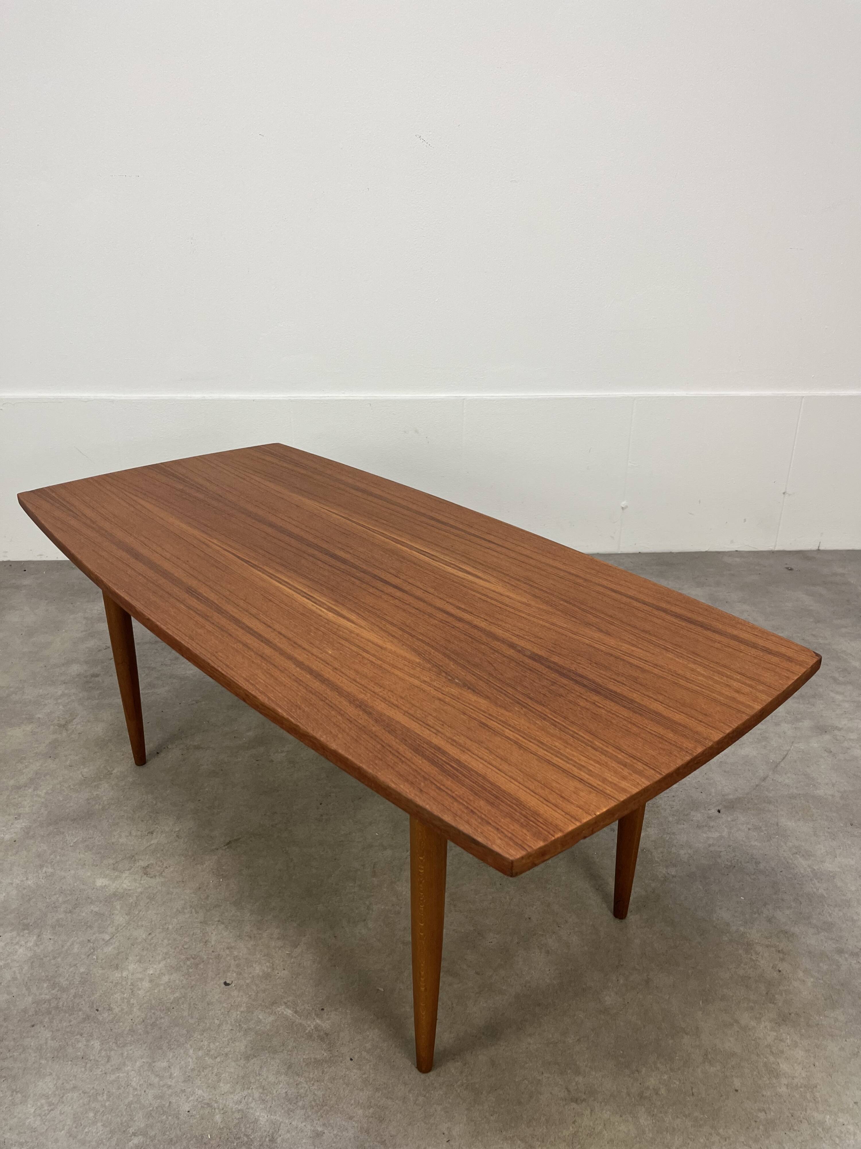 Scandinavian teak coffee table, 1960s