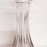 Jarrón de cristal transparente. Spain,1970s.