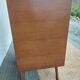 compass leg commode, wicker, vintage