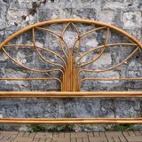 Vintage rattan headboard 1970 140cm