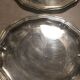 4 carved silver metal coasters