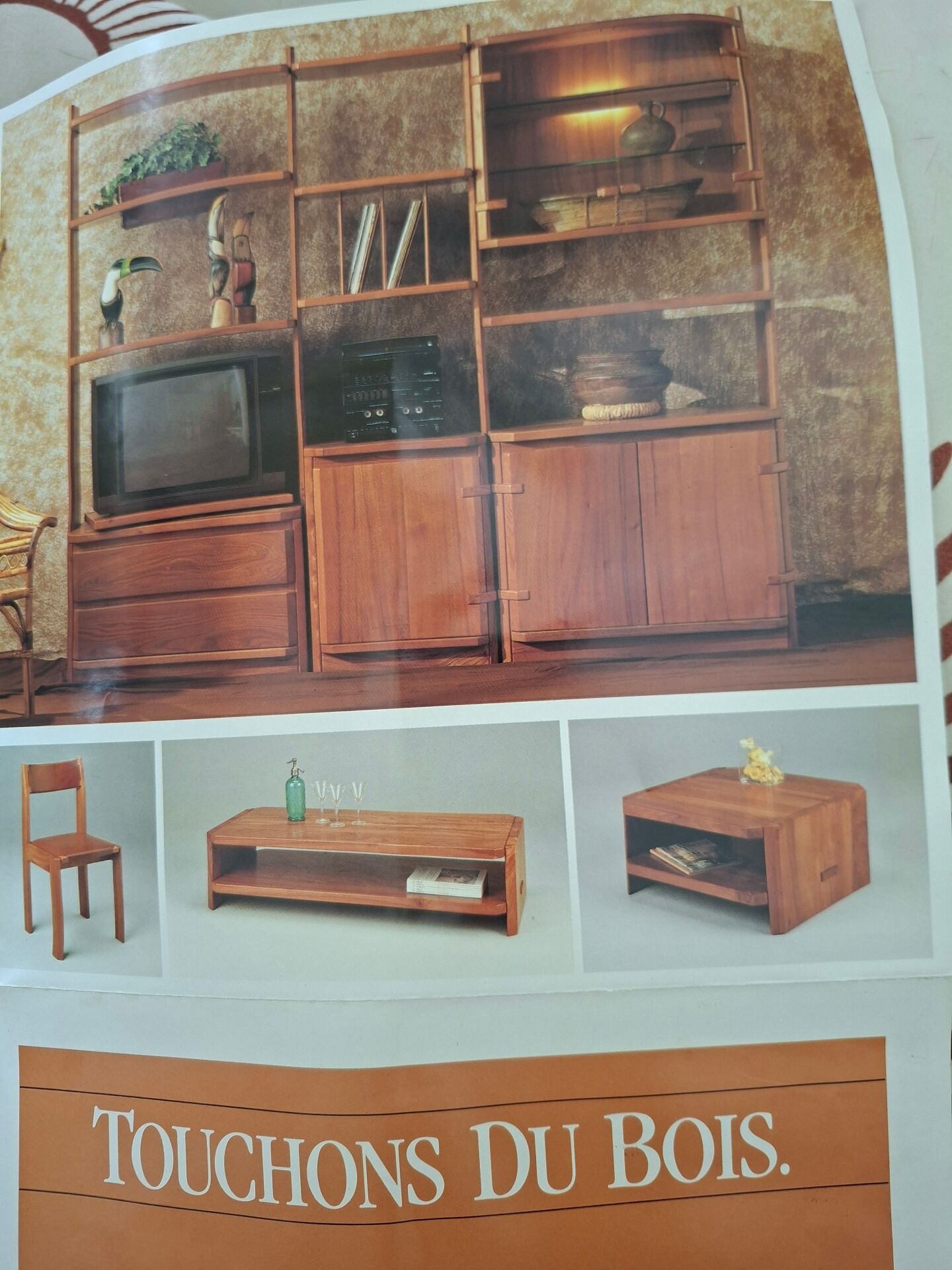 Gorgoni solid elm secretary-display-bar for Roche Bobois