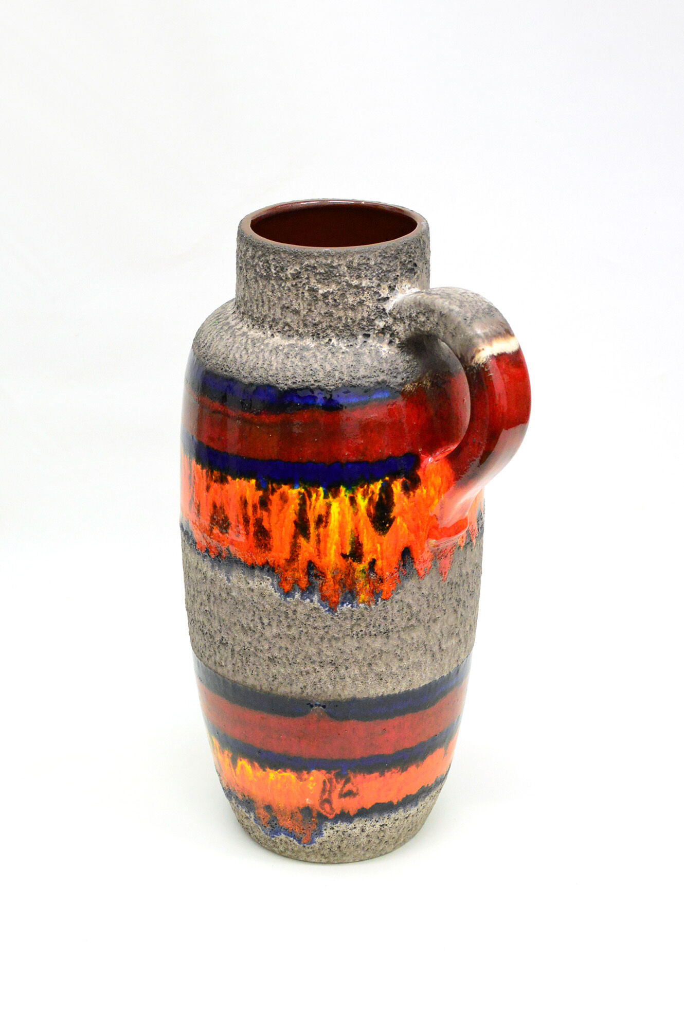West Germany Fat Lava Ceramic Umbrella Stand, 1970s