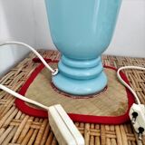 Hand-blown glass double layer table lamp cvv vianne co 1940/50