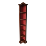 Authentic antique corner shelf unit in solid wood.