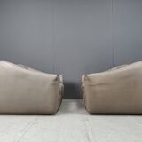 Vintage pair of D7 armchairs by Desede, 1970s