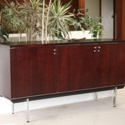 Sideboard solid wood and steel, France, cira 1970, Negroni edition