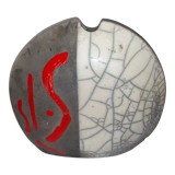 Raku stoneware vase
