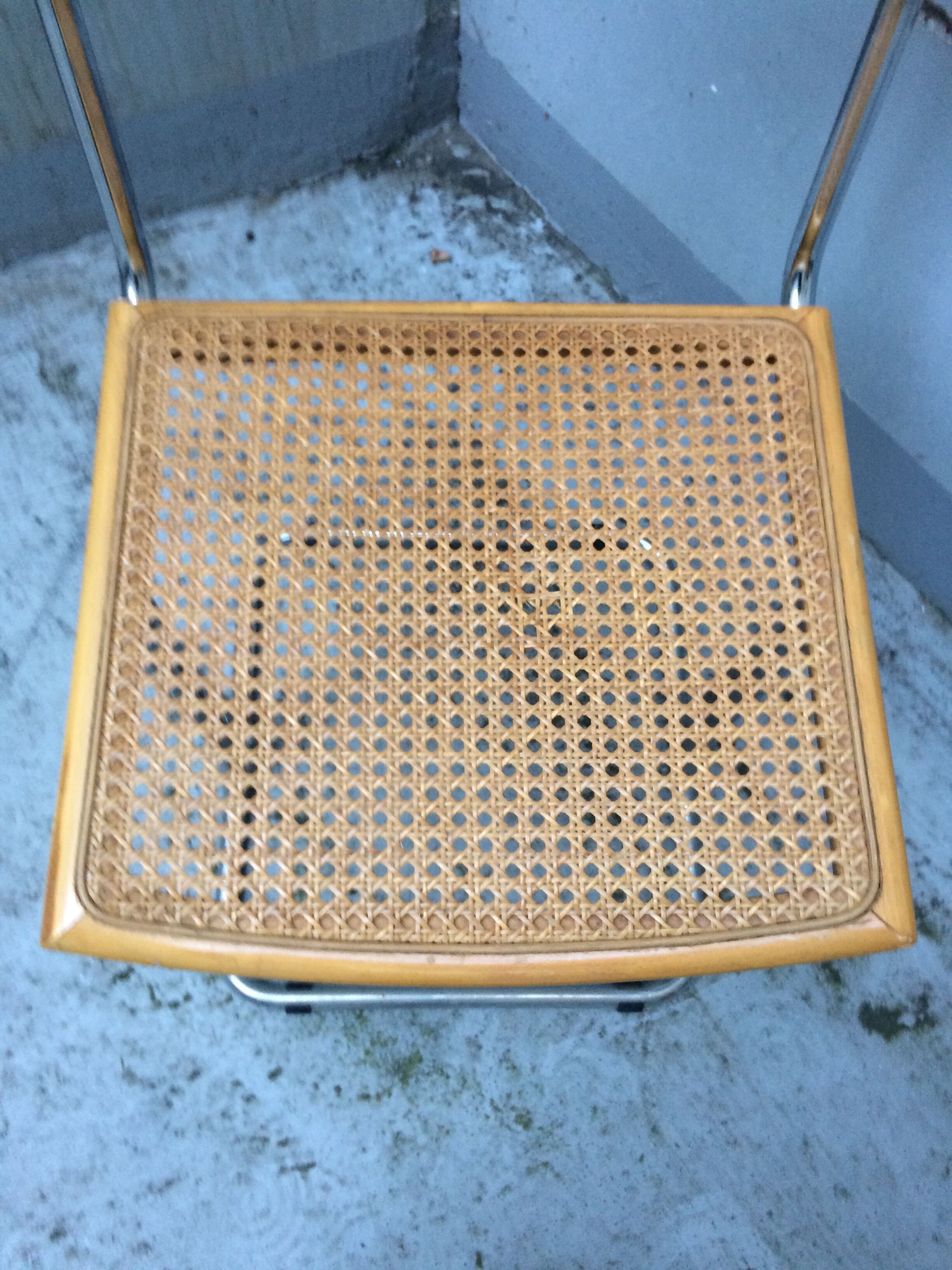 Vintage canned chair