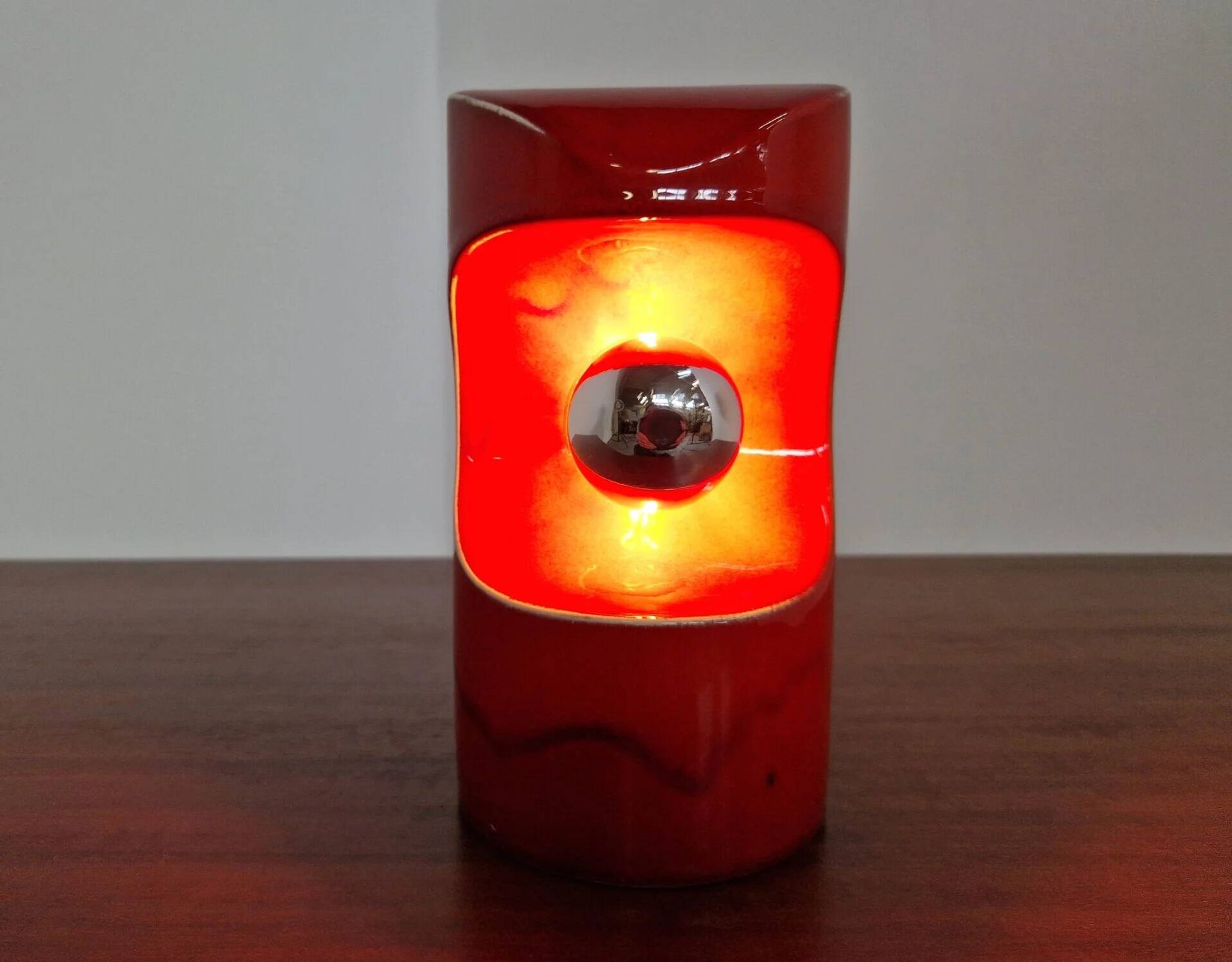 Lampe de table en céramique | Espace Age années 1970