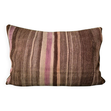 Housse de coussin en couverture berbère ancienne