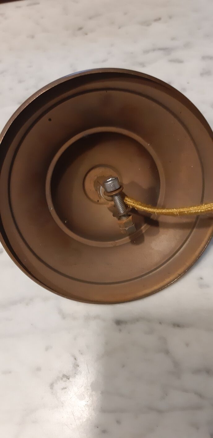 CIRCA art deco opaline hanging chandelier