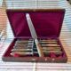 Coffret 12 couteaux anciens acier fondu