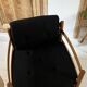 Scandinavian lounge chair COJA in wood and leather, 1960s