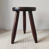 Vintage wooden tripod stool