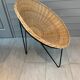 Pair of vintage rattan armchairs