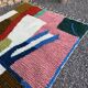 Authentic handmade rug with colourful patterns, size 150/250 cm.