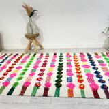 Handmade wool Berber rug 267 x 146 CM