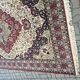 Vintage rug carpet 70s mid century czechoslovakia red 246cm x 360cm