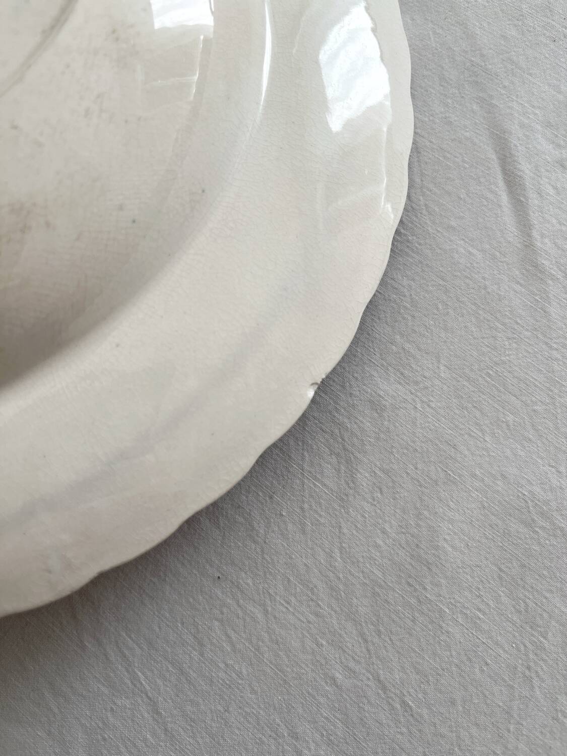 6 antique deep plates English ironstone Mintons Greenore