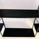Modular shelves string black metal