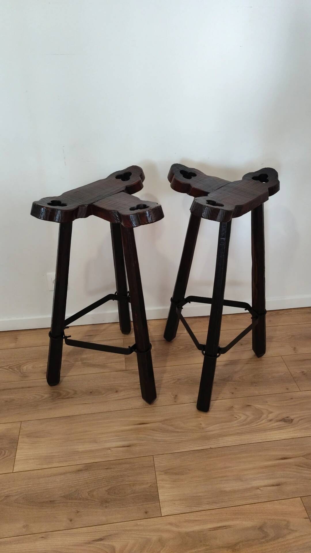 Vintage brutalist stools