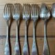 Set of 8 antique silver-plated cutlery pieces