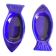 Cobalt blue ceramic plates in the shape of fish (tapas, anchovies, etc.)