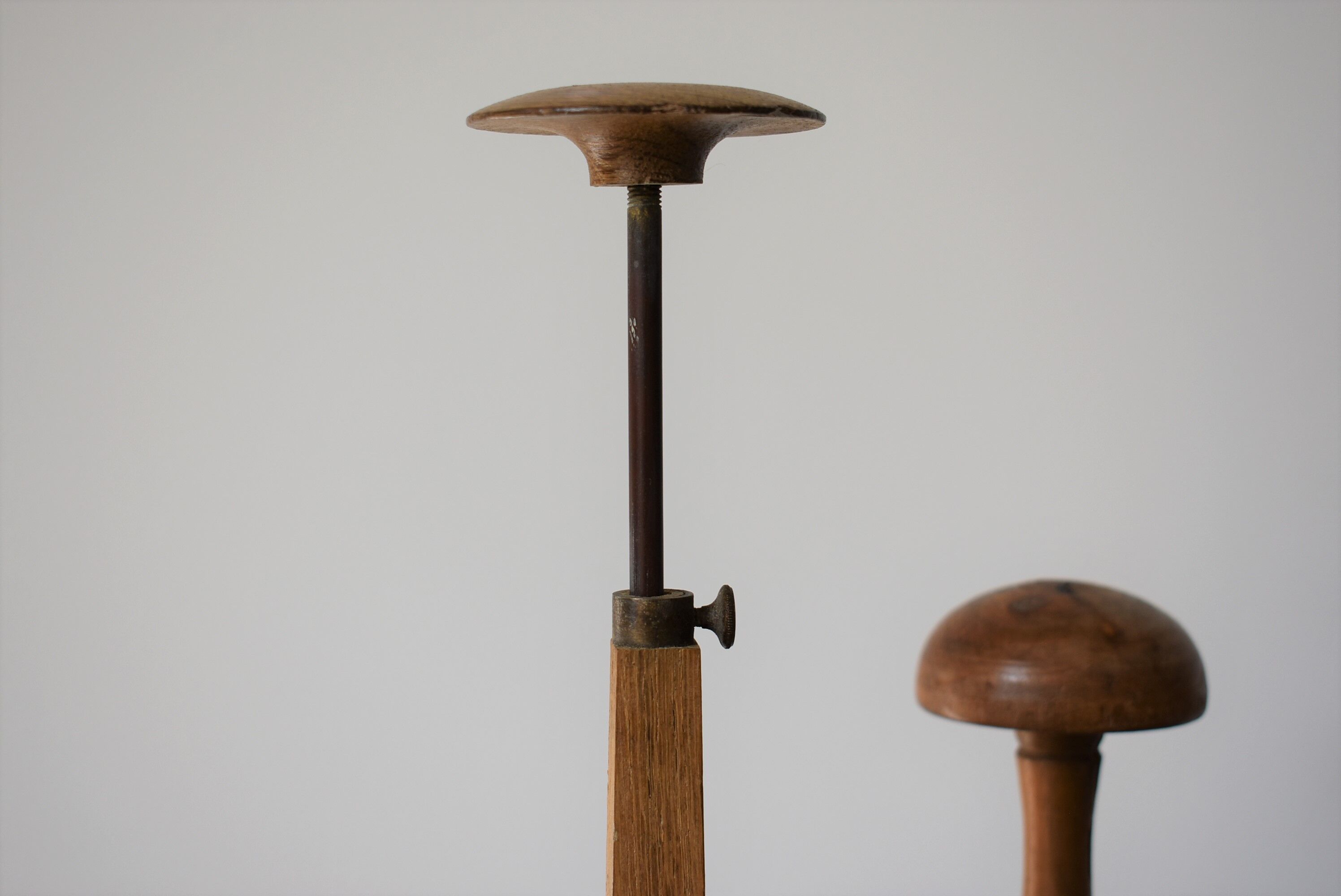 Lot of 3 wooden hat doors