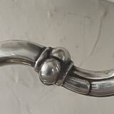 Vintage Orbisa 5-branch chandelier in silver-plated metal, Alpaca base.