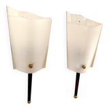 Paire d'appliques 1960 en perspex