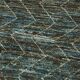 Handwoven Turkish Rustic 86 cm x 343 cm Blue Wool Runner Carpet